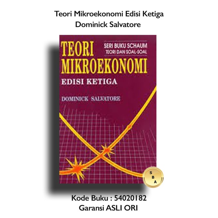 MUST HAVE BUKU SERI BUKU SCHAUM TEORI MIKROEKONOMI EDISI 3 SALVATORE TERLARIS