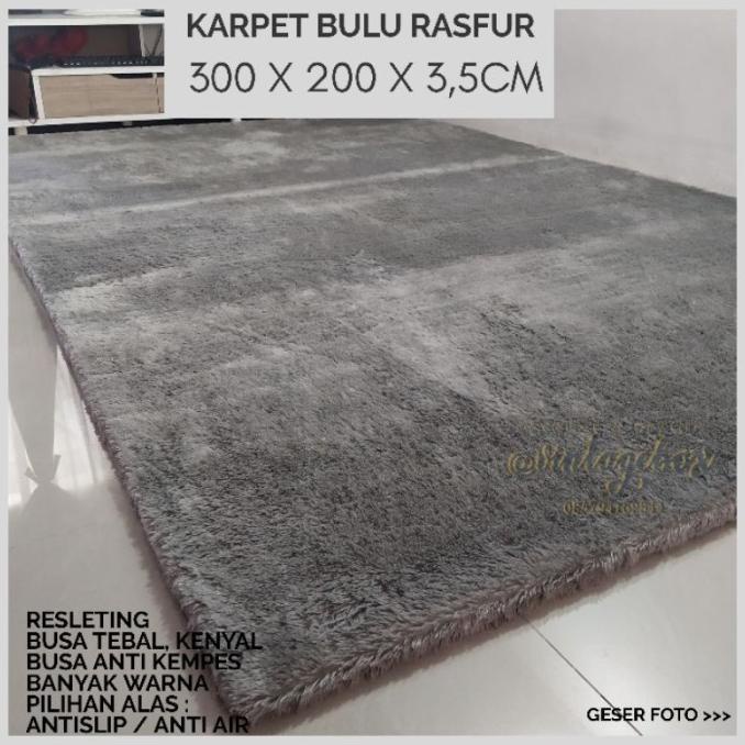 Karpet Bulu Jumbo 300 x 200 Tebal 3,5cm