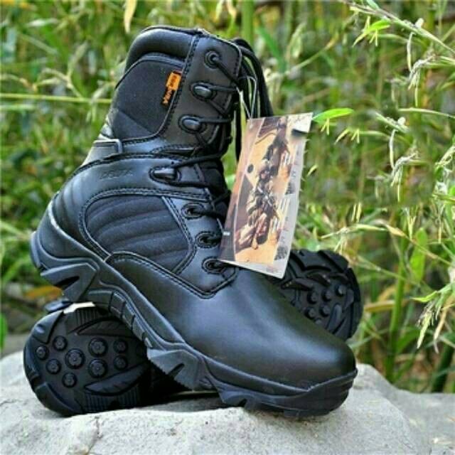 Terlaris Sepatu Pdl Delta Cordura Boot Hitam / Sepatu Tactical Delta 8.In Hitam