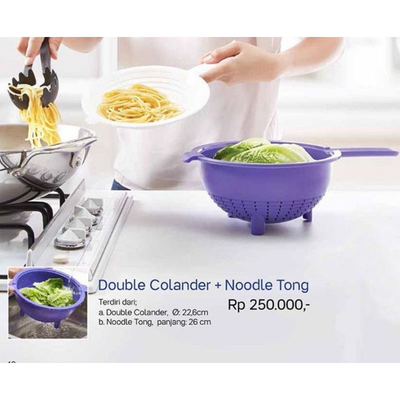 Double Colander + Noodle tong
