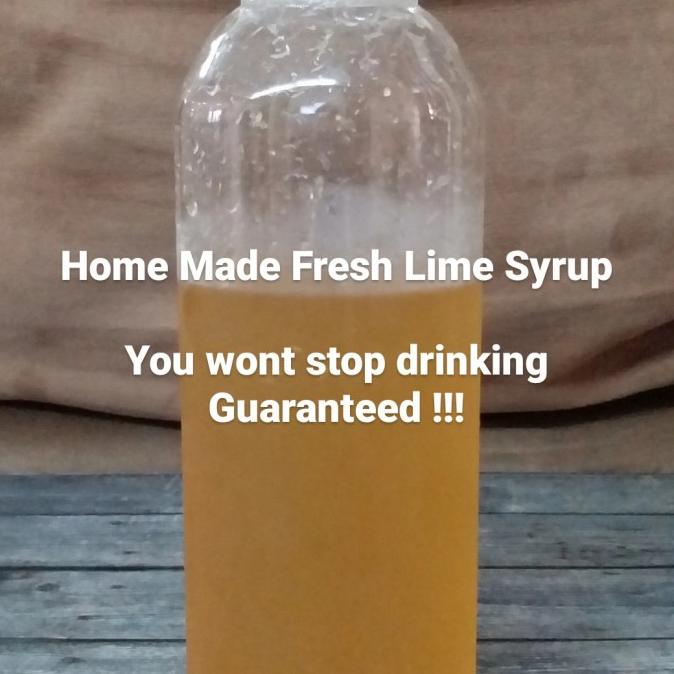 

Lemon Lime Juice Jus Jeruk Nipis Syrup Sirup Home Made