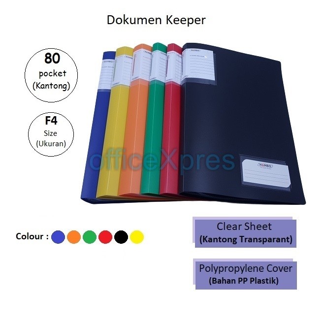 

Bestseller Map Plastik / Clear Holder /File Dokumen Keeper F4 Folio 80 100 Lembar