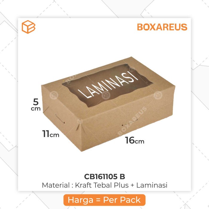 

Bestseller Cb161105 - Cake Box, Brownies Box, Packaging, Dus Kue, Kotak Souvenir