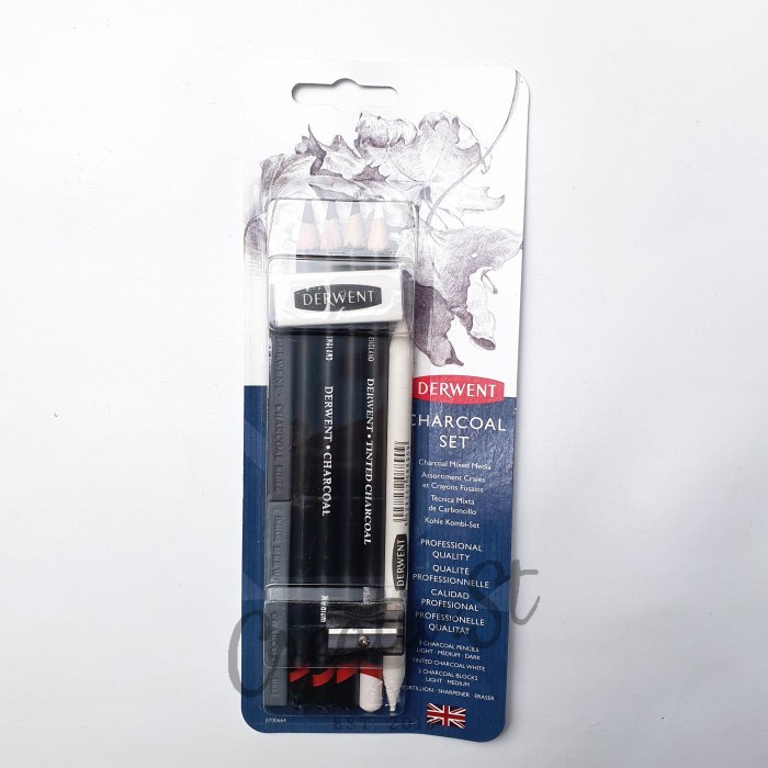 

Terlaris Derwent Charcoal Set Mixed Media Professional Quality