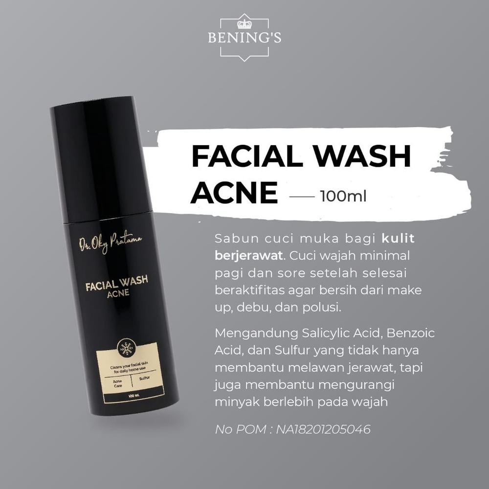 Terbaik Facial Wash Acne Brightening Bening'S Skincare / Bening Skincare Dr Oky Pratama Benings Clin