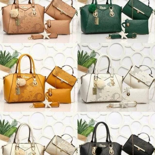DISKON SPESIAL TAS FASHION WANITA BONIA SET 3 IMPOR TERLARIS