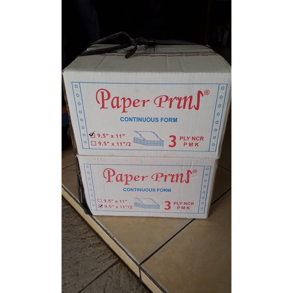 

Ready stok Continuous Form Paper Print 9.5 x11 3 ply atau 9.5 x 11/2 87