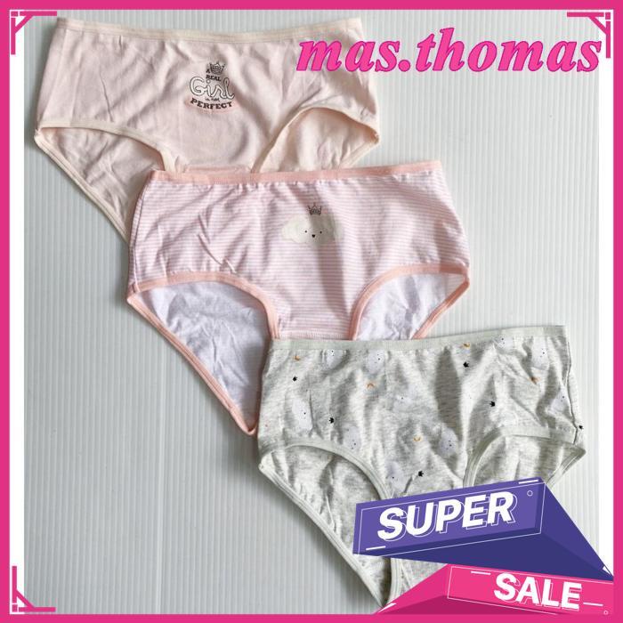 Celana Dalam Anak Perempuan Little Hearts By Young Hearts 0378 - Paket Isi 3Pcs & Satuan Populer!!