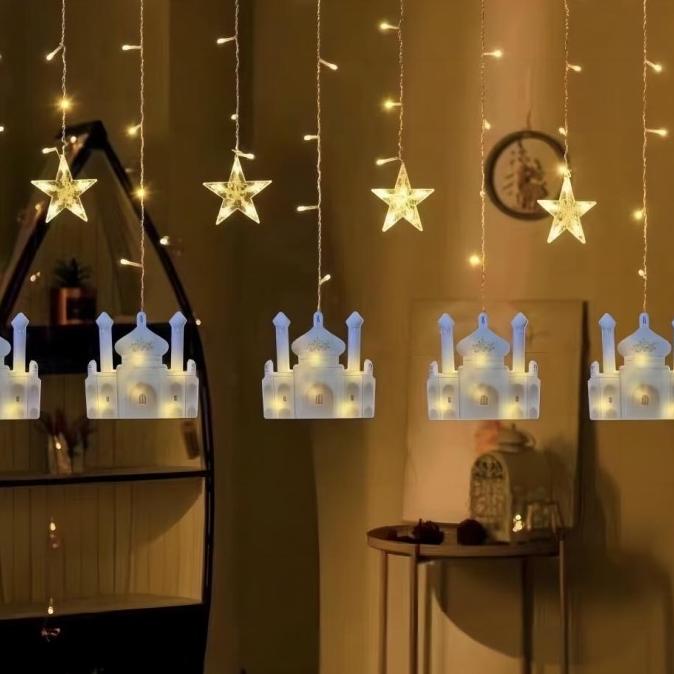 

Lampu Tirai Idul Fitri Dekorasi Lebaran Hiasan Ramadhan Murah Grosir