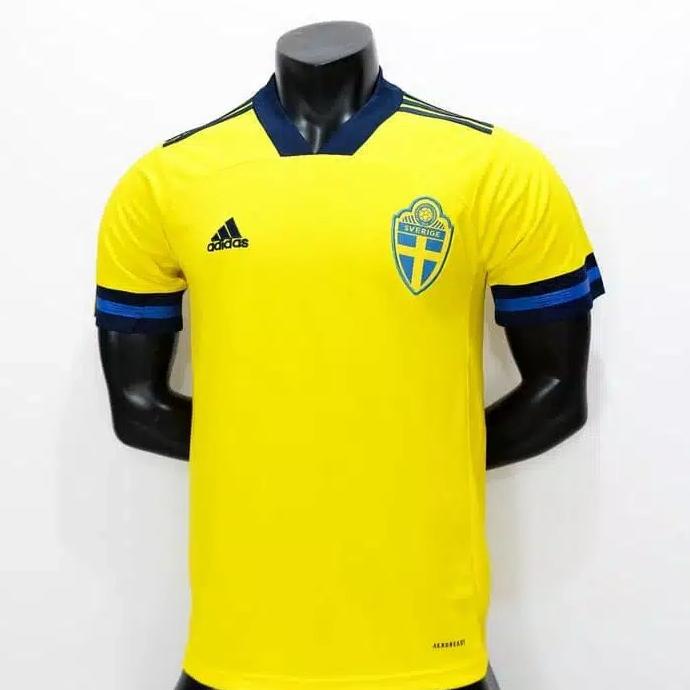 Jersey Swedia Sweden Home 2021 Euro Grade Ori