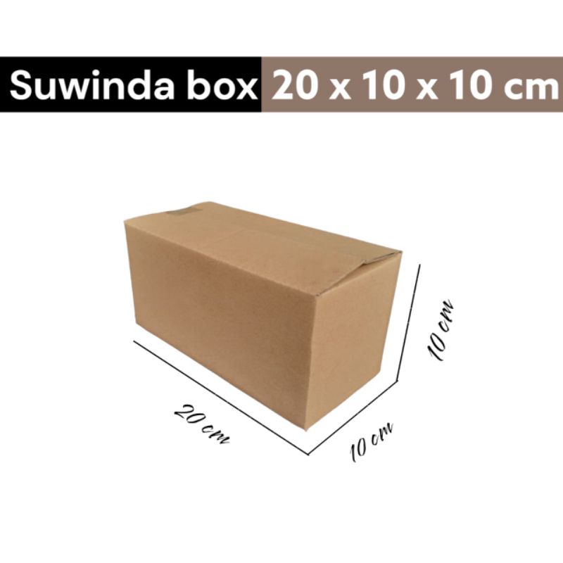 

Kardus karton uk. 20x10x10 cm Kotak Box ST single wall untuk packing Souvenir -dll
