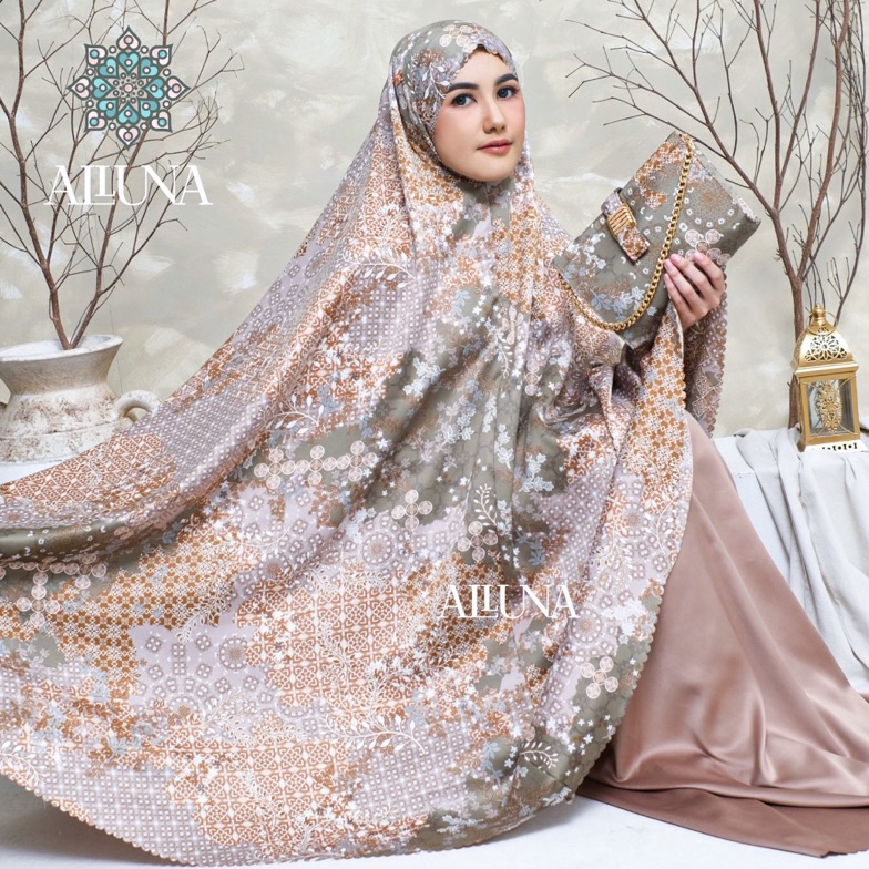 87 Mukena Dewasa Motif 3in1 Silk Mewah Lafaya Series ➷Buruan Beli