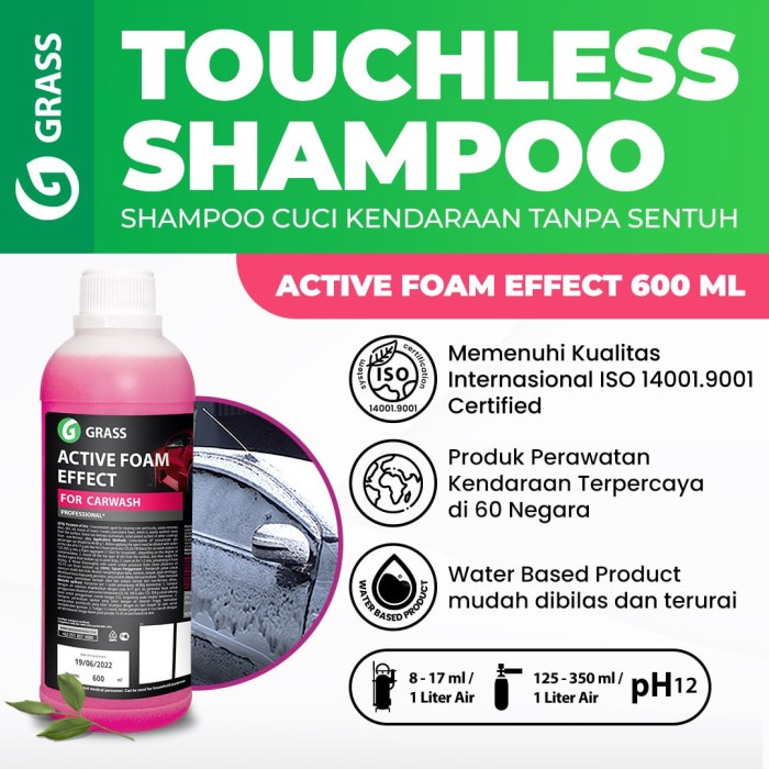 GRASS ACTIVE FOAM EFFECT Touchless Shampoo 600 ml