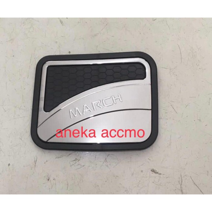Garnish Tutup Bensin/Tank Cover Garnish Chrome Sporty Nissan March