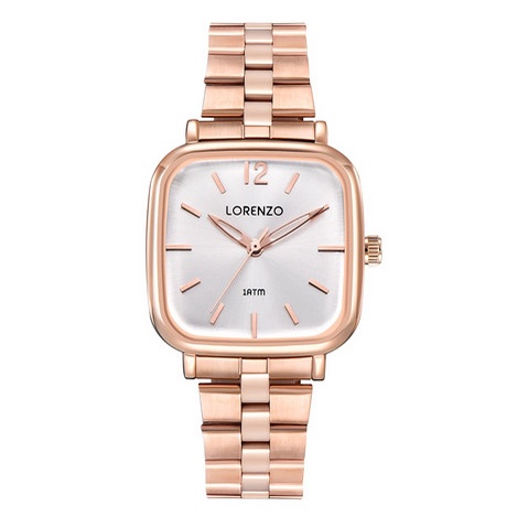 MUST HAVE LORENZO JAM TANGAN ANALOG WANITA R-7116L STAINLESS STEEL TERBARU