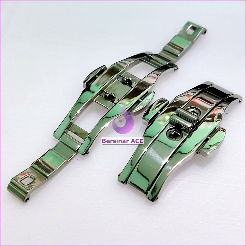 ENGSEL BUCKLE BUTTERFLY KUPU JAM TANGAN PUSH BUTTON JAM KERAMIK GC AC