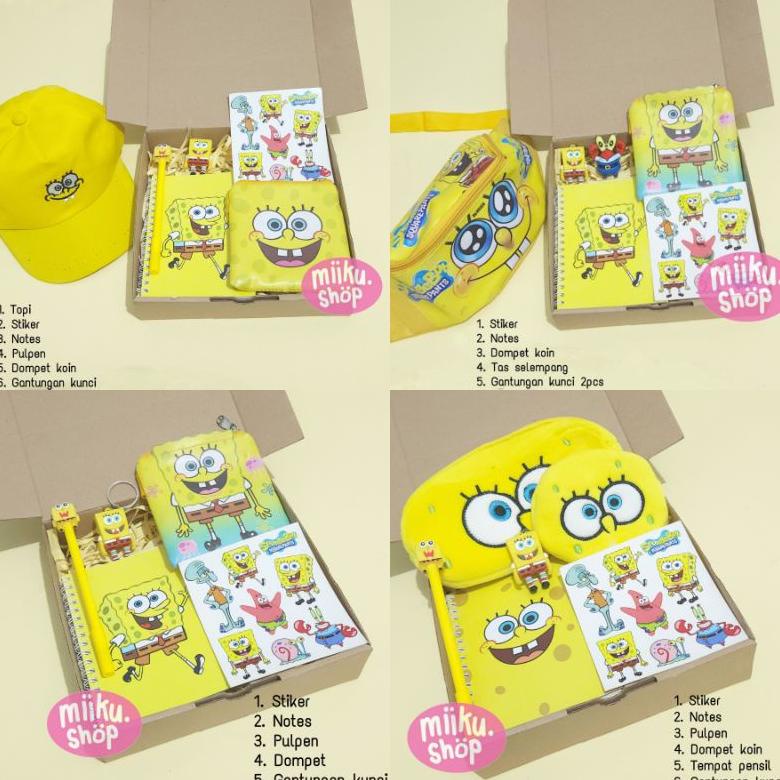 

Terbaru Paket Alat Tulis Spongebob / Paket Box Spongebob / Paket Kado Anak