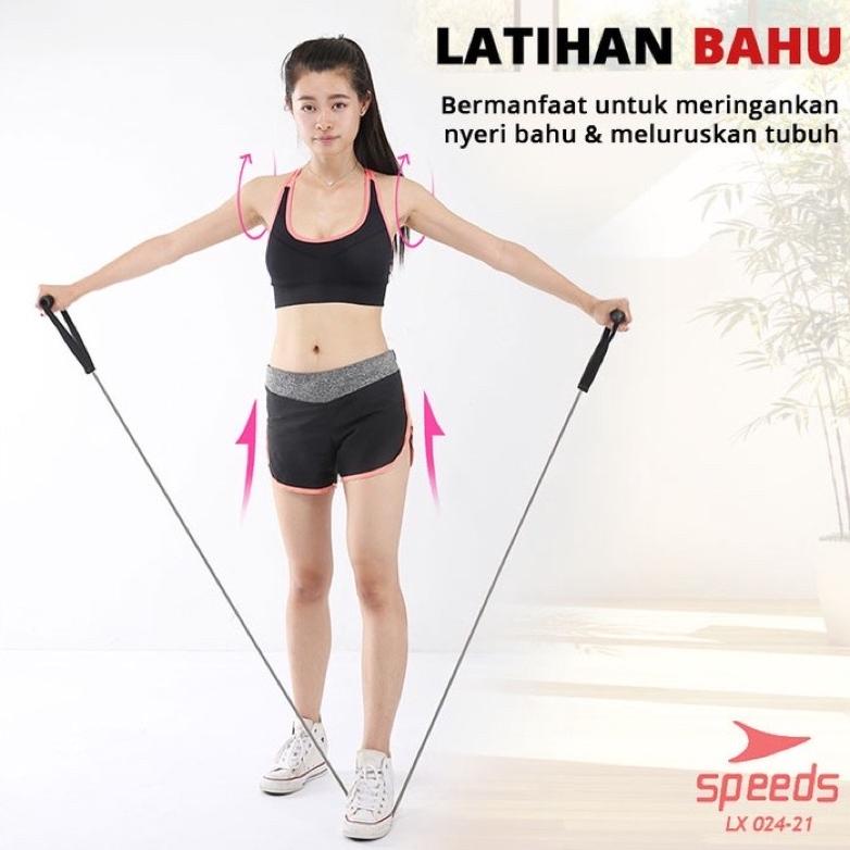 Terlaris Speeds Gym Yoga Resistance Band Alat Tali Fitness Power Band 8 Toning Olahraga Fitness 024-