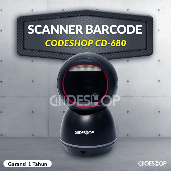 Terlaris Alat Scanner Barcode Codeshop Cd-680 Scanner 2 Dimensi - Usb Cd680