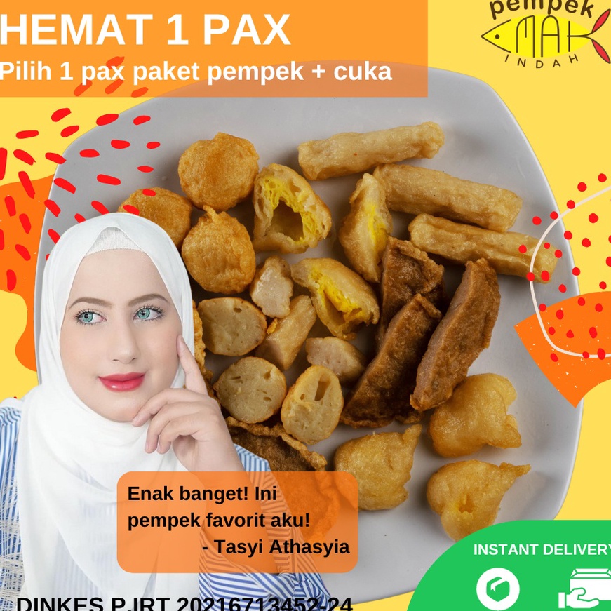 

12.12 ✨Promo✨ PEMPEK EMAK INDAH - PEMPEK MPENAK PALEMBANG ASLI IKAN TENGGIRI - Paket 1 Pax KAPAL SELAM DAN CAMPUR !!!