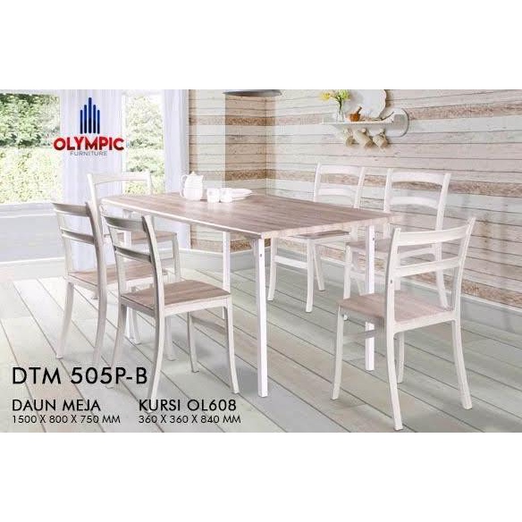 Set Meja Makan 4 Kursi Olympic (DTM 505P)