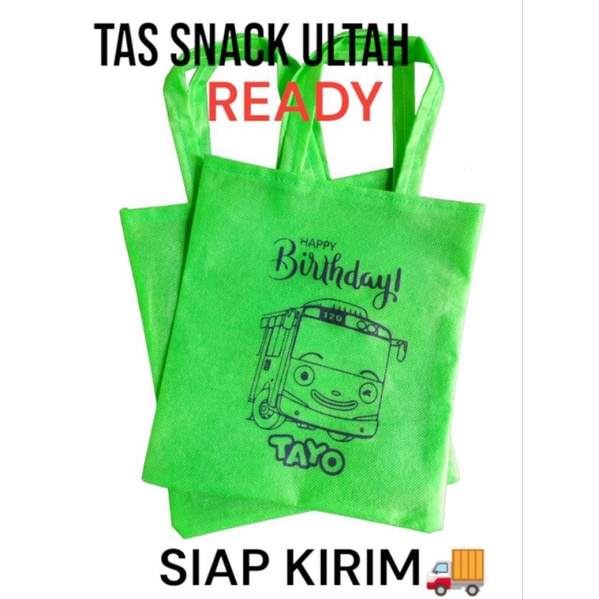 

tas snack ultah ready tayo harga seribuan 25x25