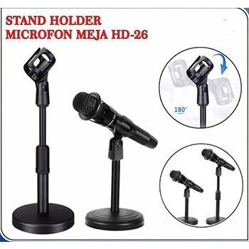 Stand Holder Microphone Meja HD-26 / Bracket Stand Mic Adjustable HD26