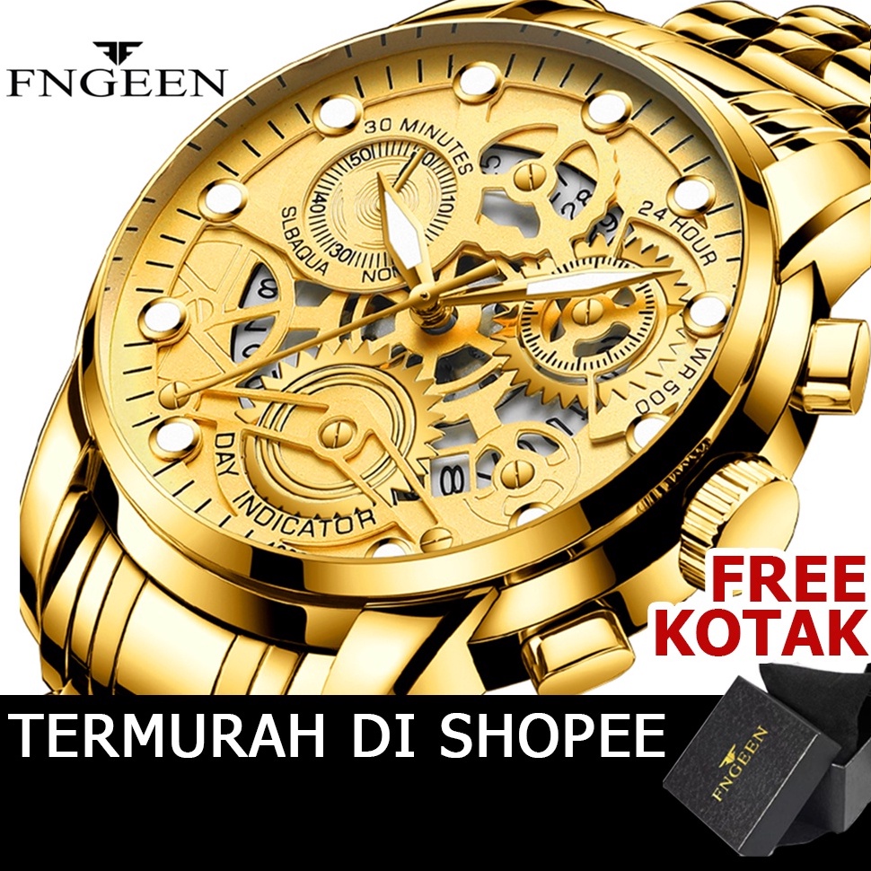 Harga Termurah.. Jam Tangan Pria Anti Air ORIGINAL FNGEEN VAVAVOOM 4088 Luxury Casual Quartz Anti Ai