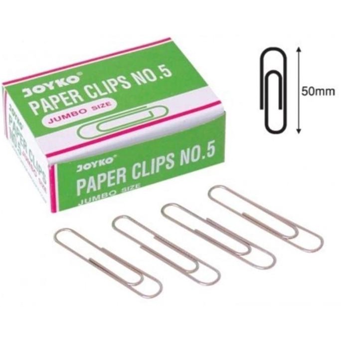 

Paper Clip / Klip Penjepit Kertas No. 5 Jumbo