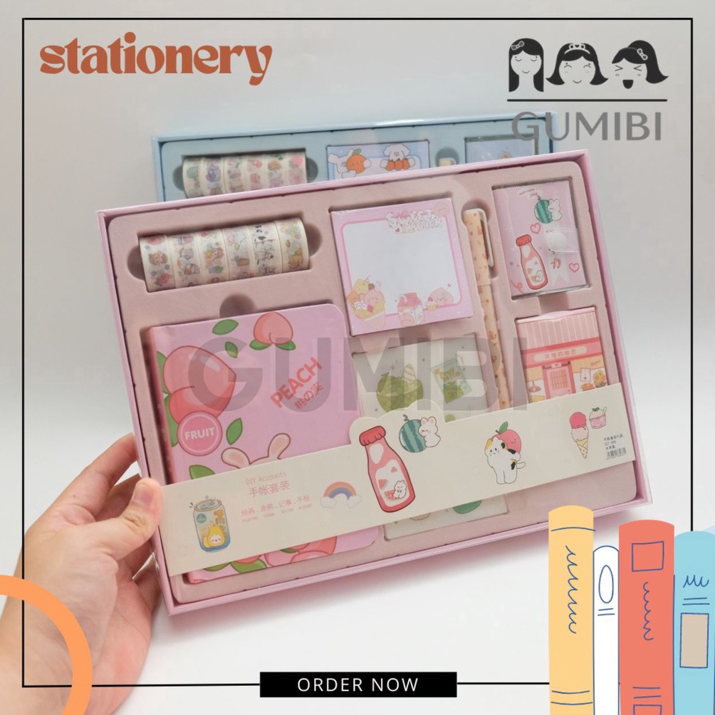 

Bagus Banget.. PAKET ALAT TULIS 7 IN 1 JOURNAL BOOK JURNALING / GIFT BOX HAMPERS / SOUVENIR IDE KADO ANAK AEC