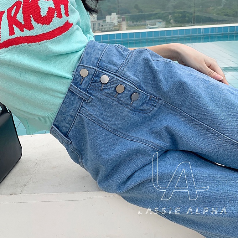 SPECIAL PRICE. Lassie Alpha J28 Celana jeans wanita  Celana wanita Celana panjang berpinggang tinggi