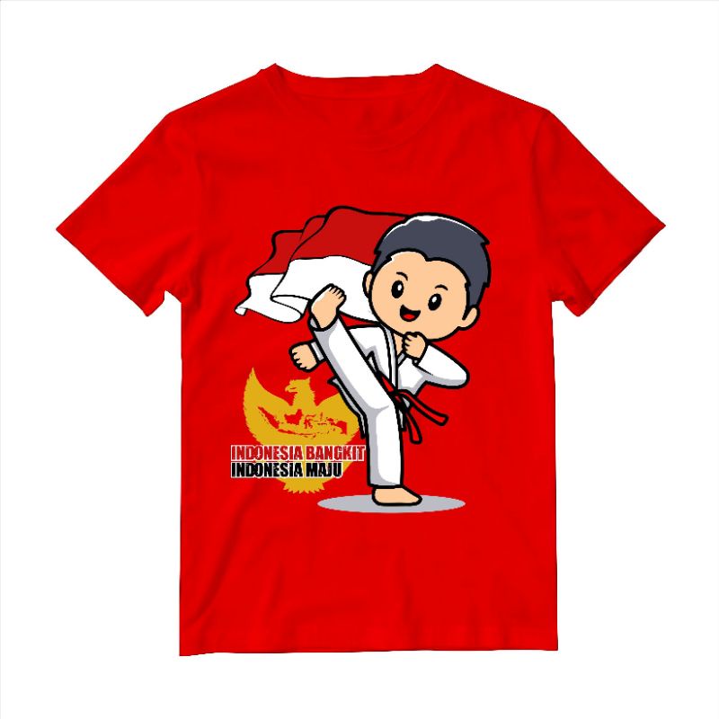 L75 BAJU KAOS ANAK SETELAN ANAK KEMERDEKAAN HUT RI KE 78 F81