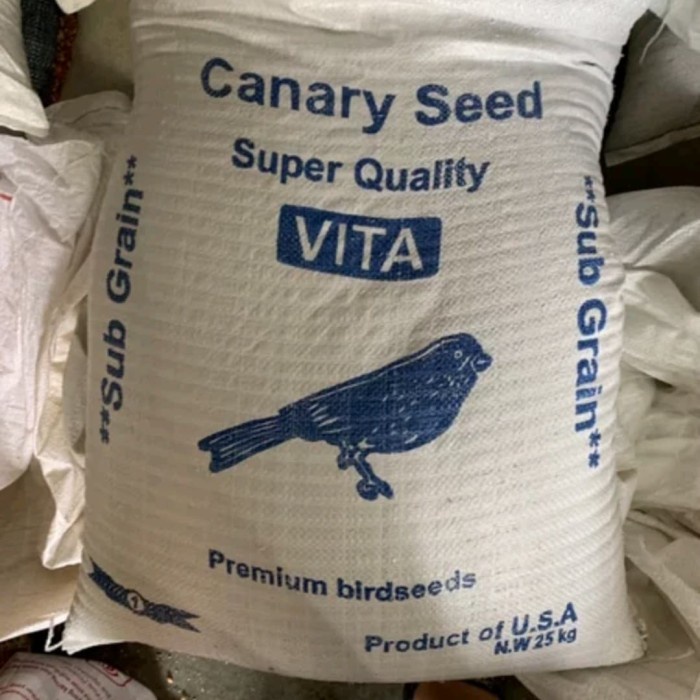 Canary Seed 25 Kg Kabari Speed Makanan Burung Canary Loved Dll