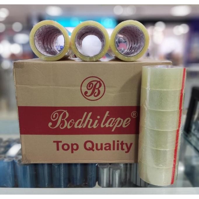 

] Lakban Coklat Bening Bodhi Tape 48mm X 90 Yard Setara Hore dan Naichi