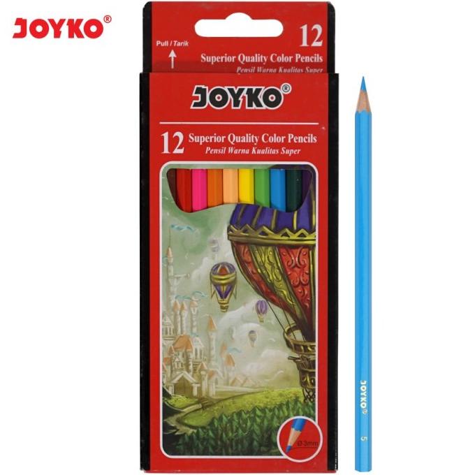 

Pensil Warna Joyko 12 Warna Panjang CP-12PB