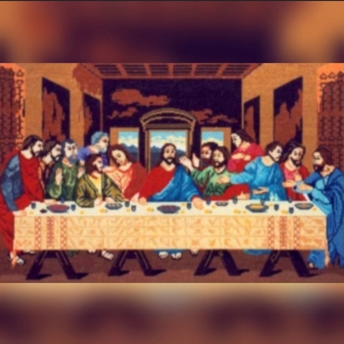 TERMURAH paket kristik wol perjamuan kudus Last supper Yesus kristen nasrani