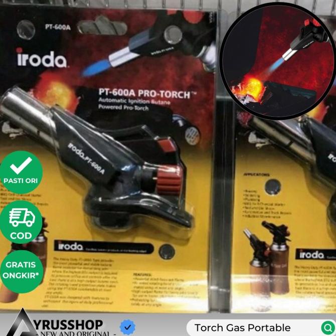 yang dicari] Pro Torch Iroda Pemantik Api Portable dengan Pengaturan Intensitas
