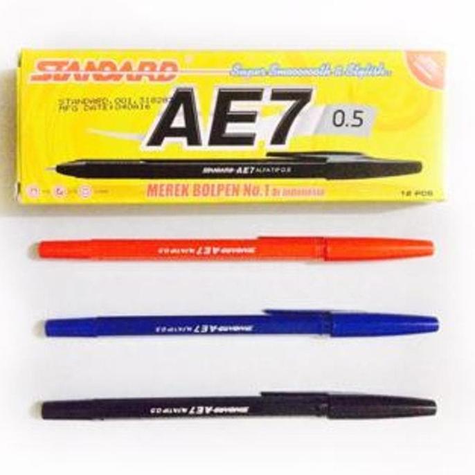 

Pulpen Bolpen Bolpoint Standard AE-7 / AE7 Murah