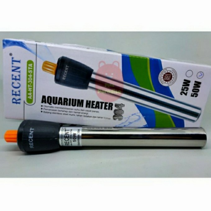 TERMURAH Heater stainless penghangat air aquarium Recent 50 watt