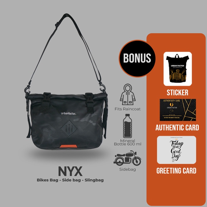 Terlaris Tas Selempang / Tas Sepeda / Side Bag Urban Factor - Nyx
