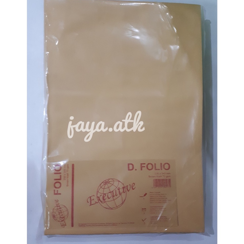 

✨STAR✨ Amplop Coklat Folio Executive AMPLOP D POLOS ISI 100 FOLIO EXECUTIVE LEM buruan