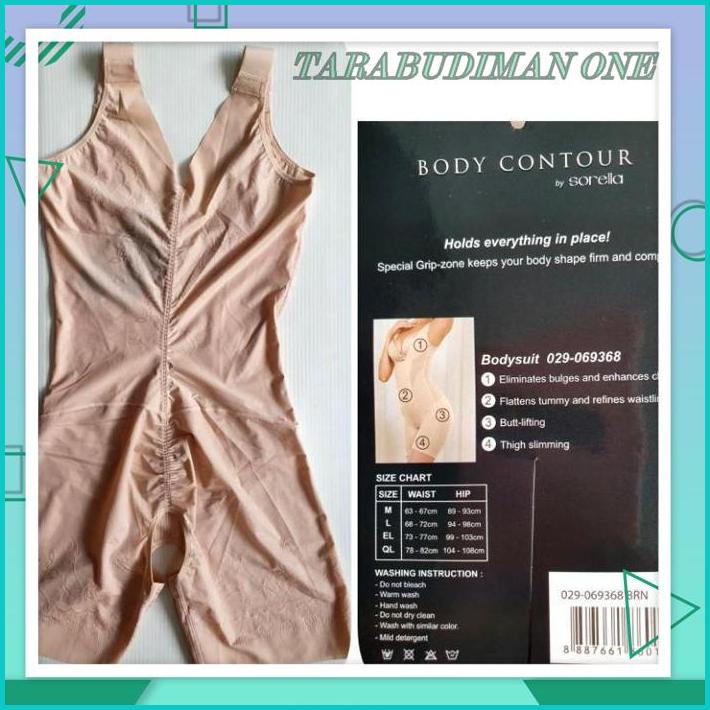 KORSET BODYSUIT BODY CONTOUR BY SORELLA 9368 - BODY GRIP IMPROVES BEST PRODUK 