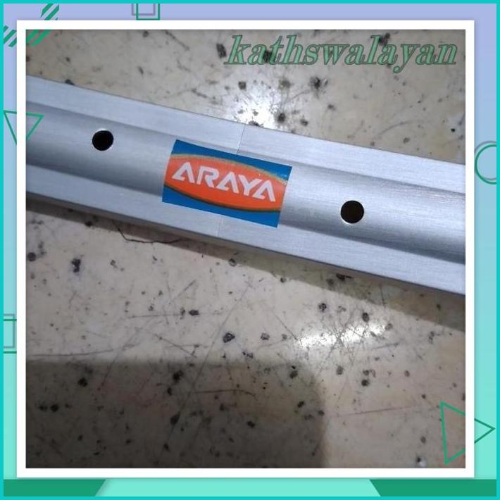 VELG/RIMS SEPEDA 27 X 1 1/4 ARAYA ALLOY SILVER 36H BALAP JADUL DISKON GEDE 