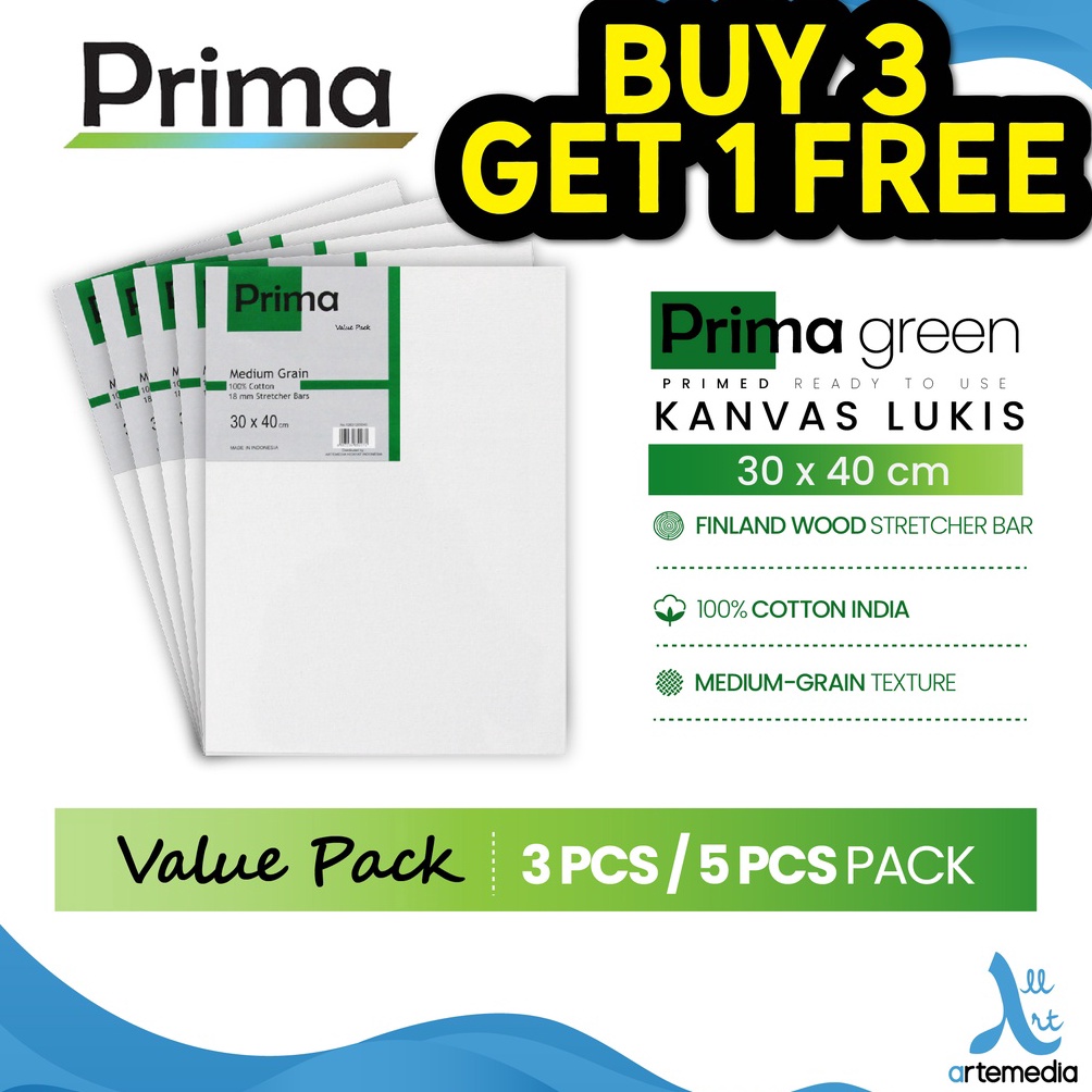 

Jaman Now.. Kanvas Lukis Prima Green 30x40cm Cotton Canvas 0JT