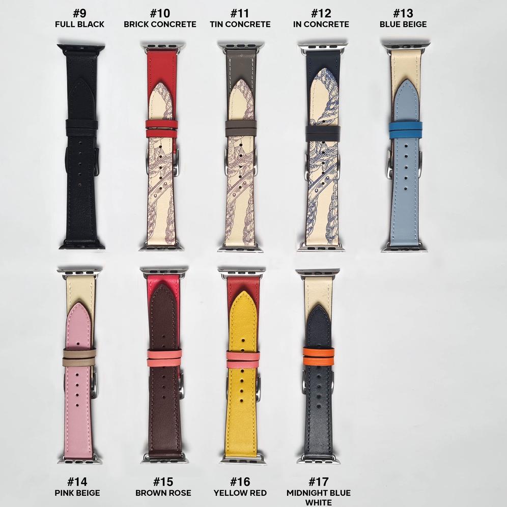 Discount Strap Untuk Apple Watch Iwo Hw 38 40 42 44 41 45 49Mm Strap Kulit Asli Genuine Leather Loop