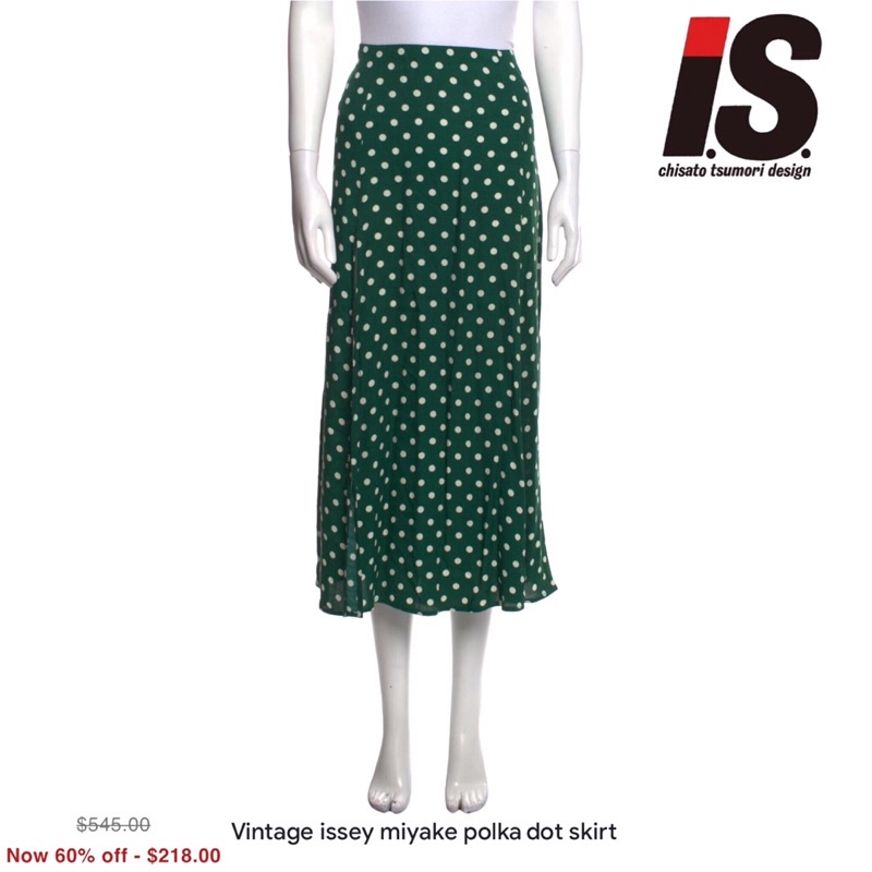 I.S Issey Miyake Polka dot Skirt