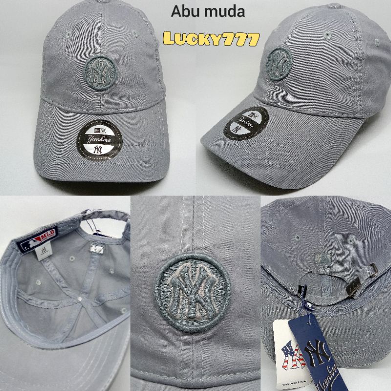 lucky777 Topi pria wanita import logo NY bulat bordir keren import premium quality bahan katun premi