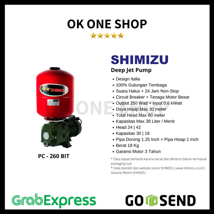 Shimizu JET Pump PC-260