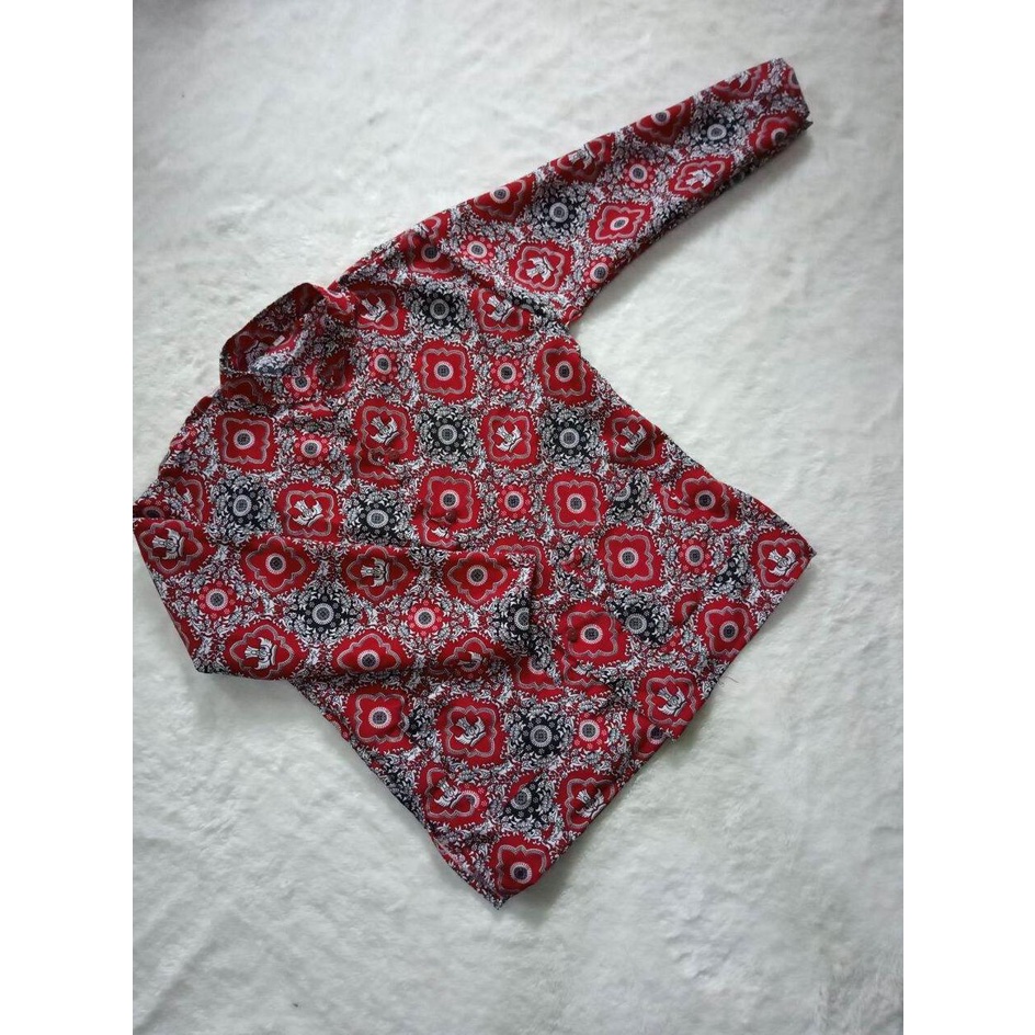 Seragam Batik anak SD  #model kerah koko