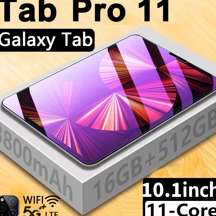 Yuk di order 2023 Galaxy Tablet Murah 5G Baru Pro11 Tab 10.1inch RAM 12GB+512GB ROM Tablet baru Tablet Pembelajaran Tablet Android laris manis SIM WIFI Tablet PC Asli Baru